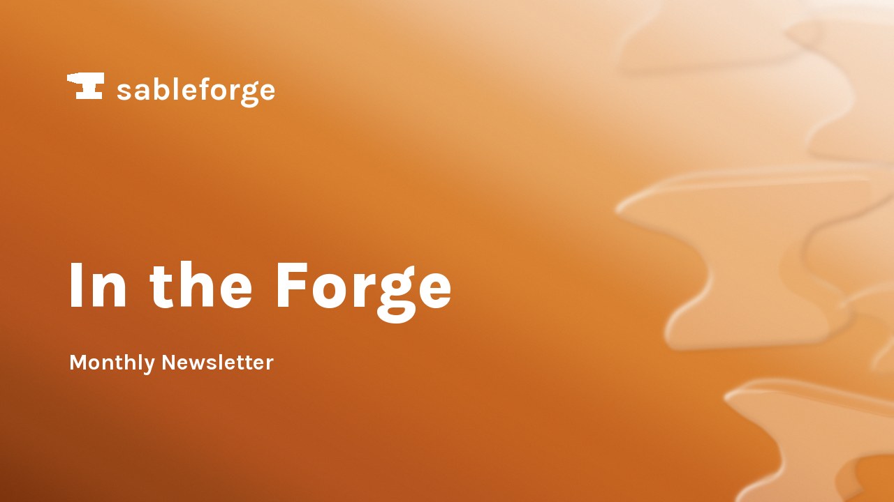 In the Forge, the Sableforge community events newsletter for September 2026